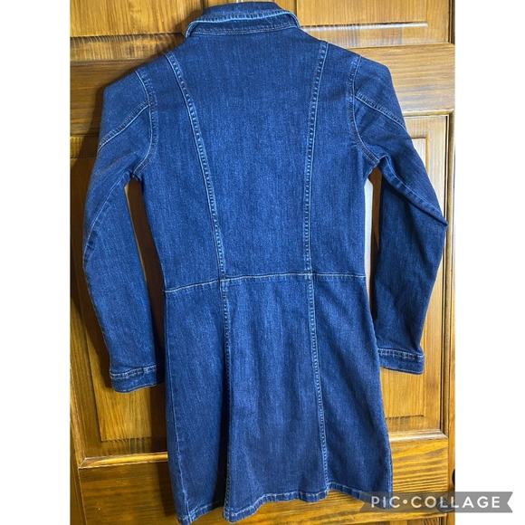 Gap button down denim dress - Picture 2 of 5